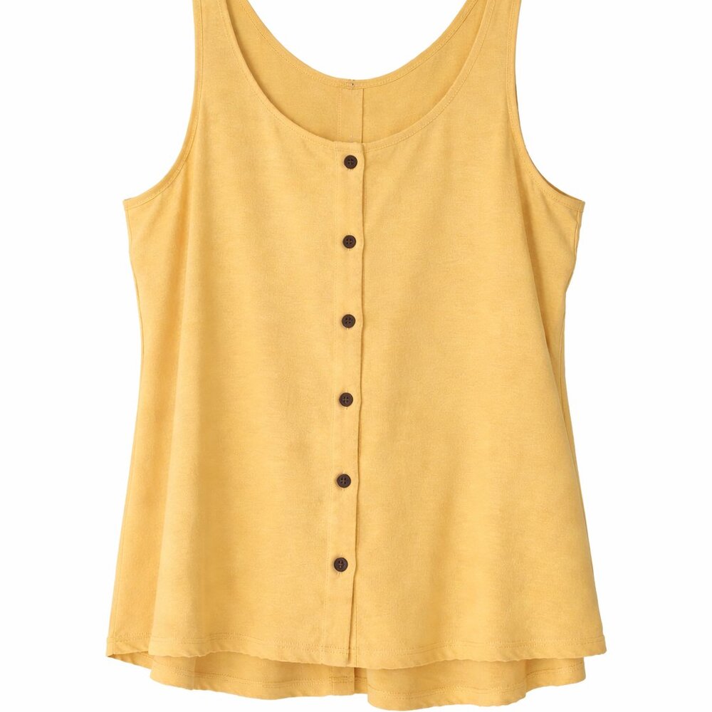 UNIVERSAL THREAD SCOOP NECK CASUAL CUTE RELAXED EVERYDAY ELEVATED BASIC TANK TOP